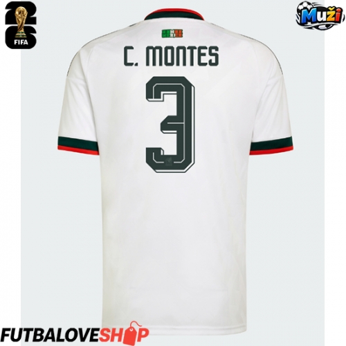 Dres Mexiko Cesar Montes #3 Preč MS 2026 Krátky Rukáv